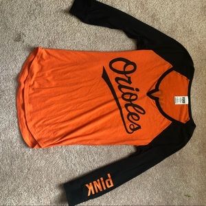 Orioles apparel VS PINK QUARTER SLEEVE